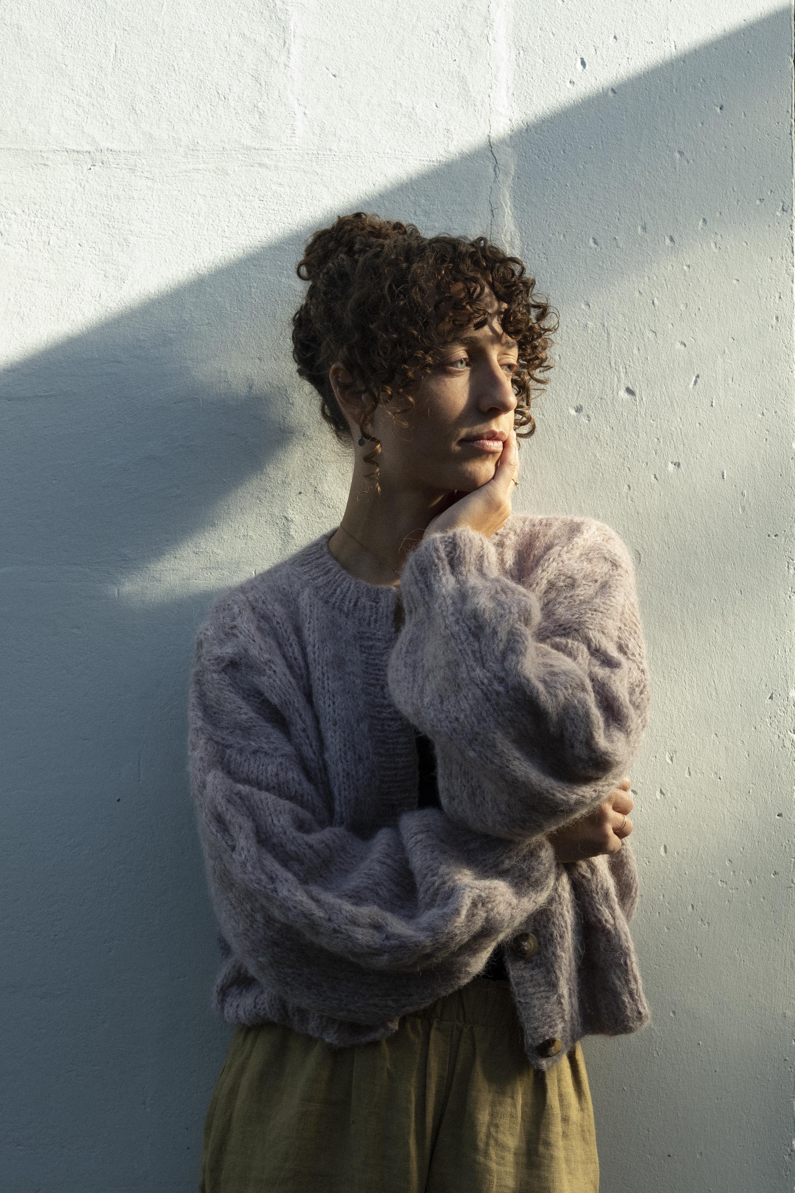 Lima Alpaca Cardigan - Magnolia