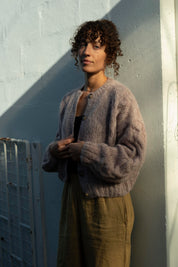 Lima Alpaca Cardigan - Magnolia