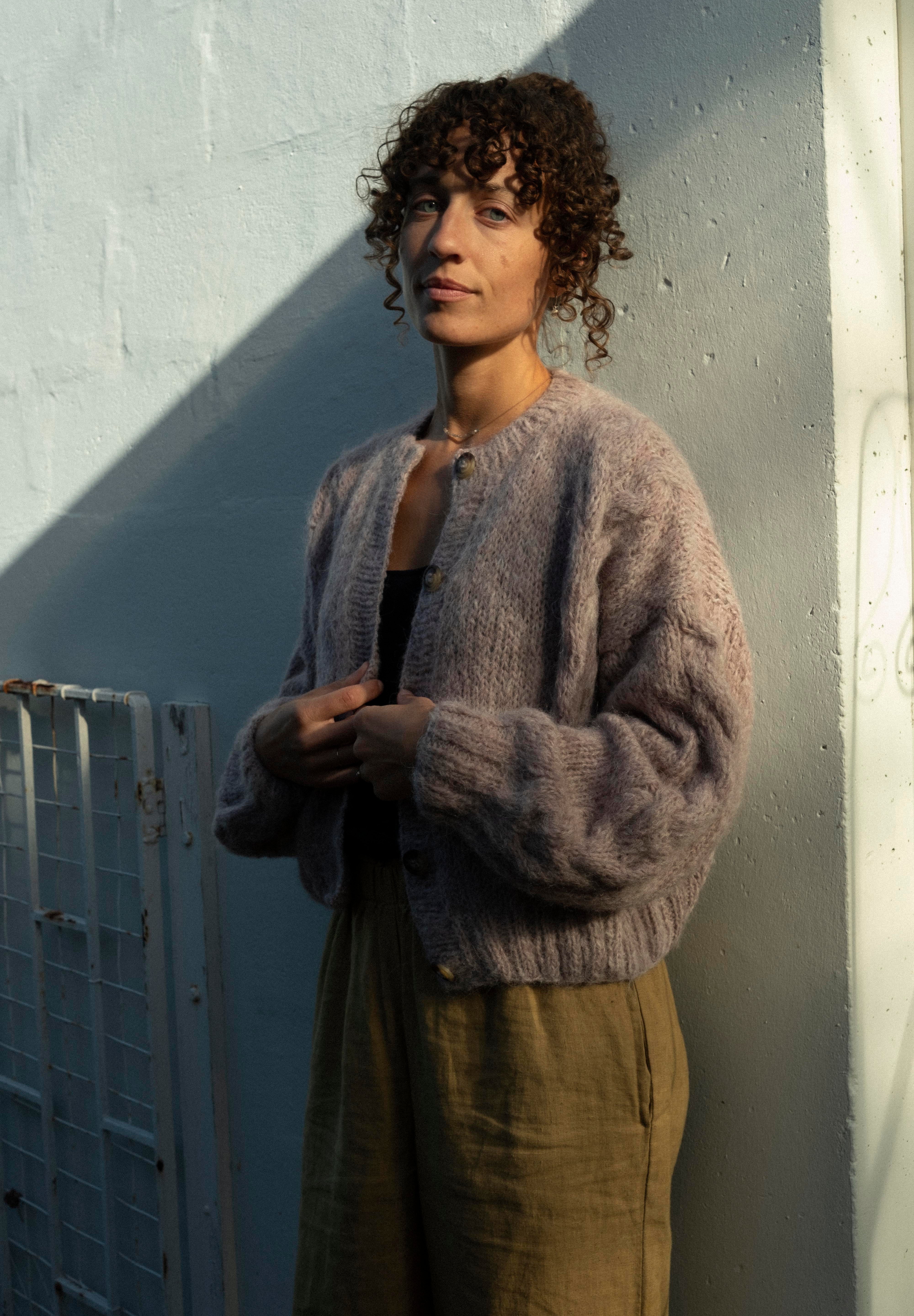 Lima Alpaca Cardigan - Magnolia