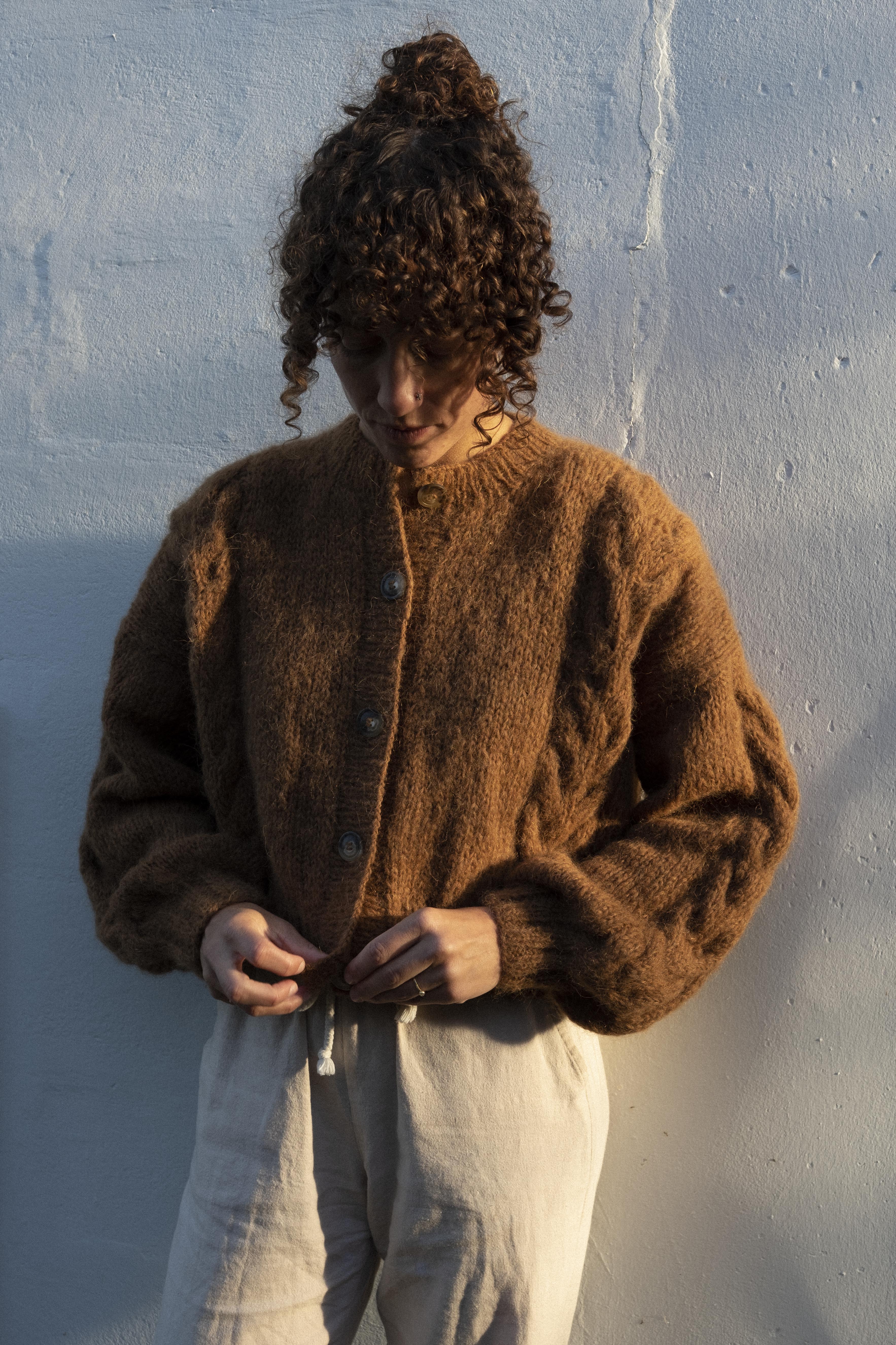 NEW colour - Lima Alpaca Cardigan - Cacao