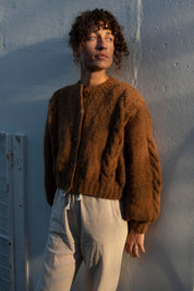 NEW colour - Lima Alpaca Cardigan - Cacao
