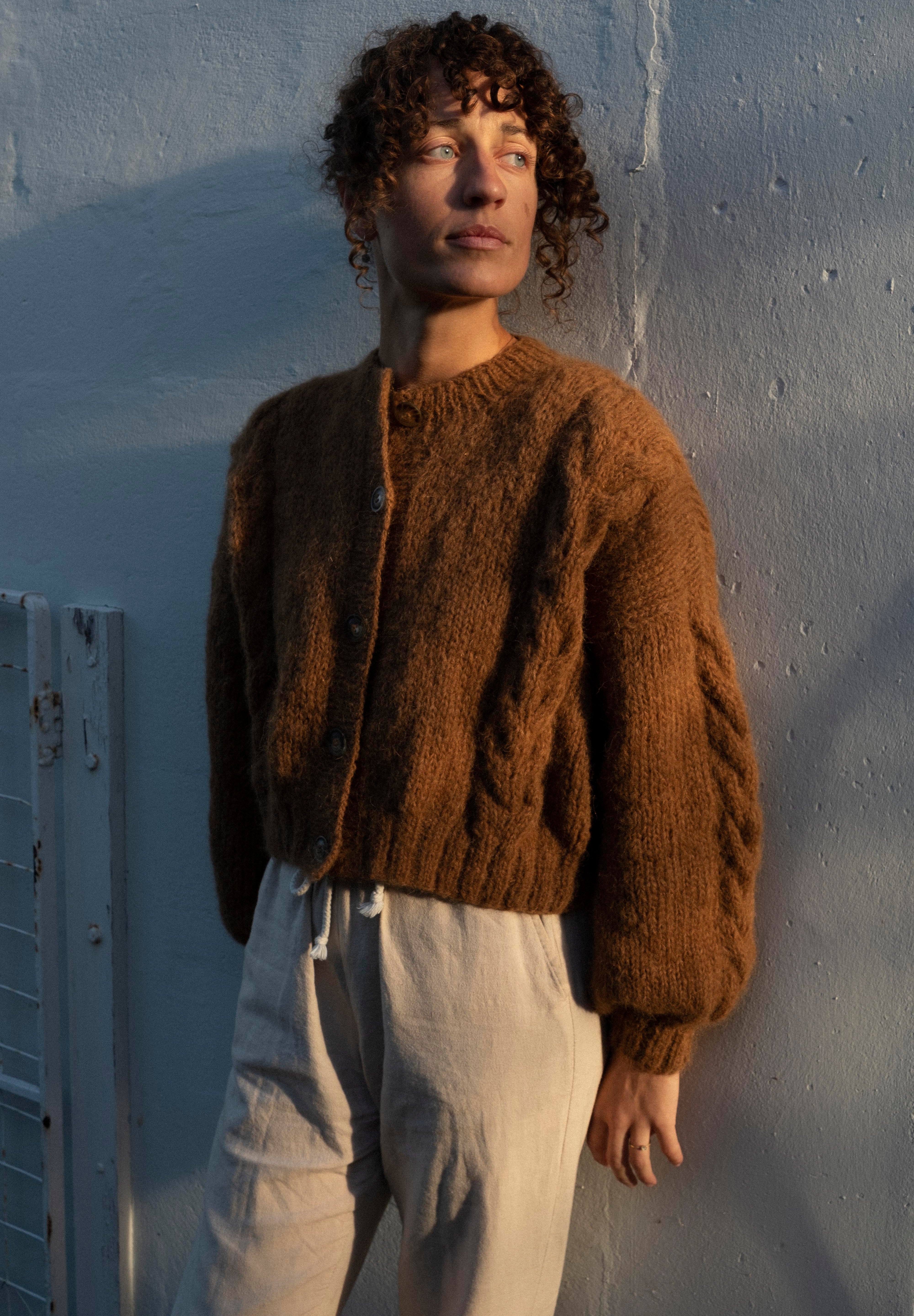 NEW colour - Lima Alpaca Cardigan - Cacao