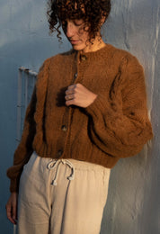 NEW colour - Lima Alpaca Cardigan - Cacao