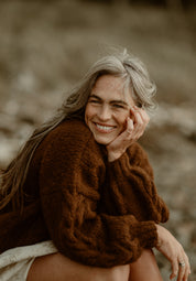 NEW colour - Lima Alpaca Cardigan - Cacao