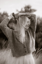 NEW - Bonita Cropped Cardi - Caramel