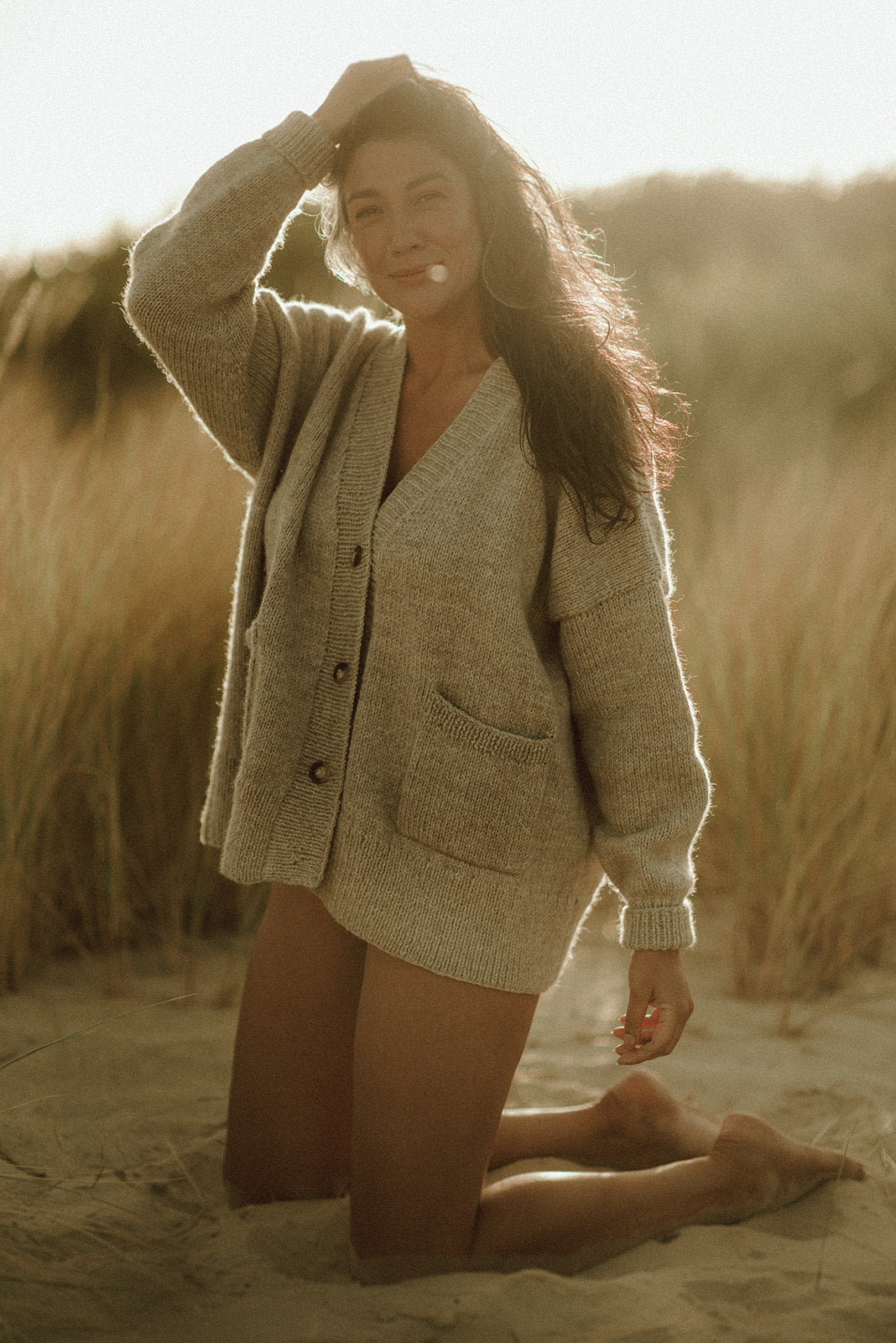 Teo Andean Wool Cardigan - Fog