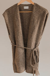 Wren Andean Wool Vest - Mushroom