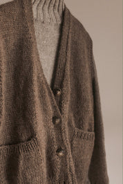 Teo Andean Wool Cardigan - Mushroom