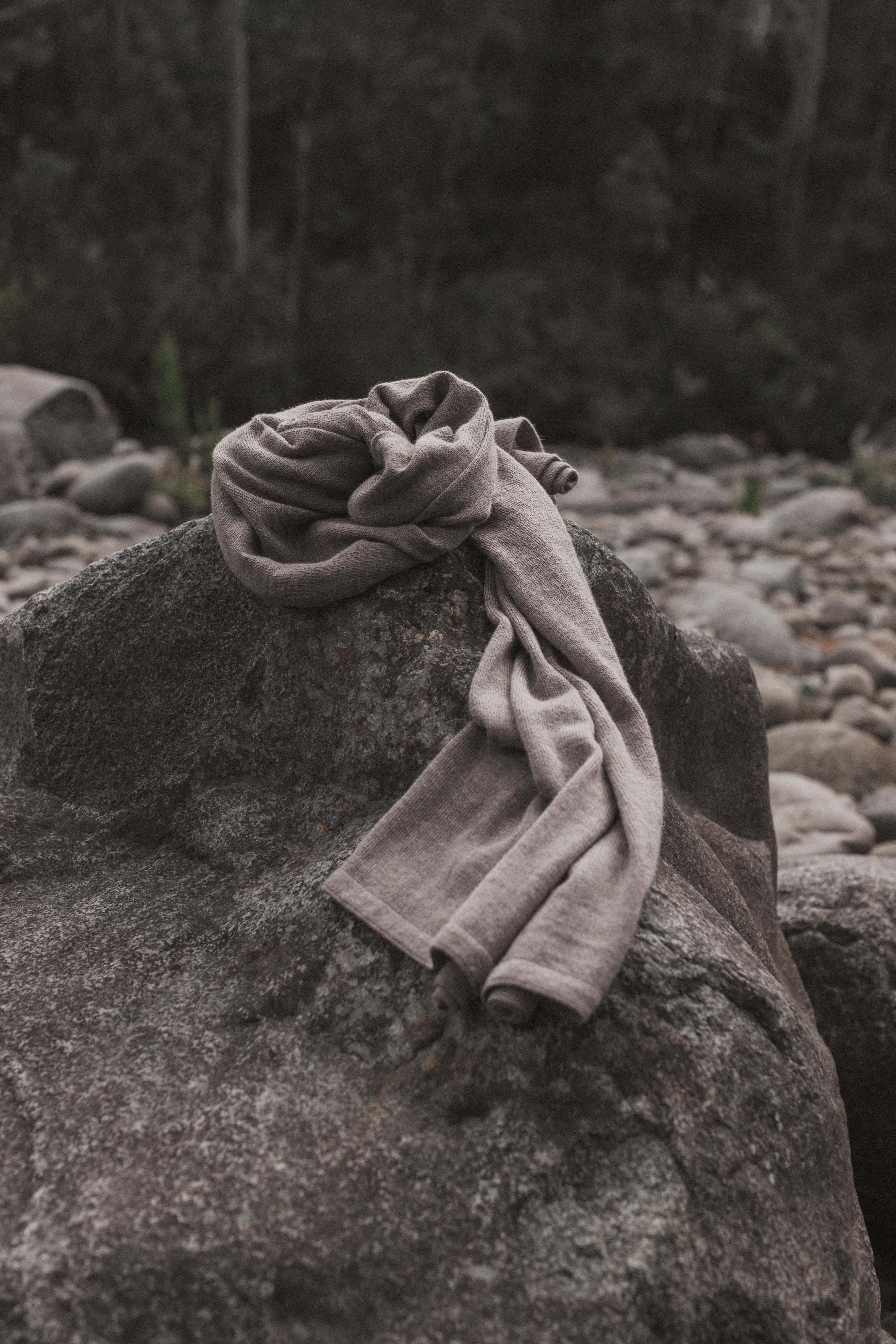 Ophelia Baby Alpaca Throw - Taupe
