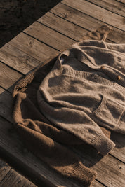 Teo Andean Wool Cardigan - Mushroom