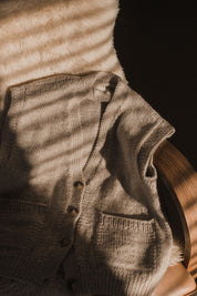 Charlie Andean Wool Vest - Grey