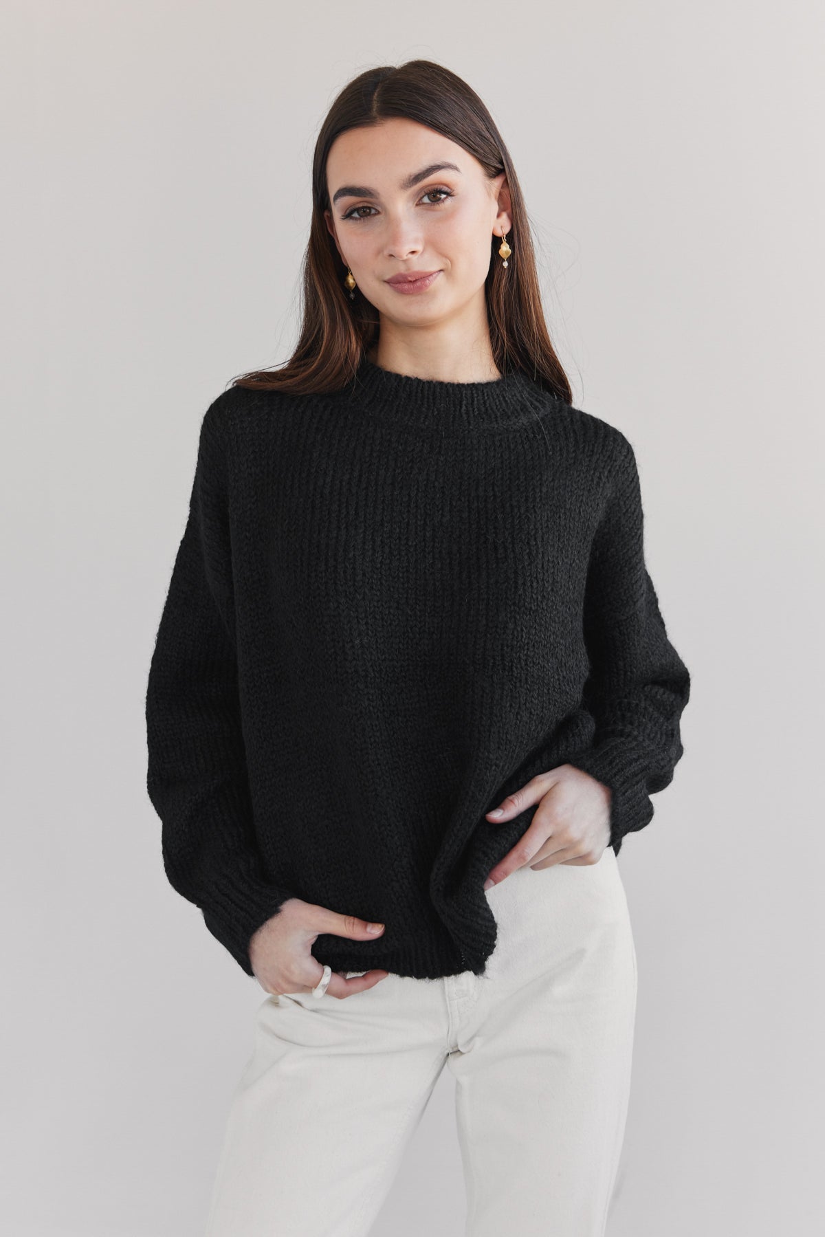 Suri Crew Jumper - Black