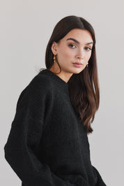 Suri Crew Jumper - Black