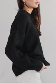 Suri Crew Jumper - Black