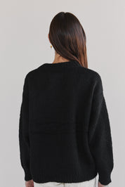Suri Crew Jumper - Black