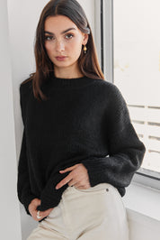 Suri Crew Jumper - Black