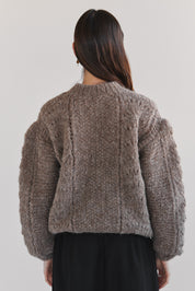 Ama Alpaca Jumper - Brown