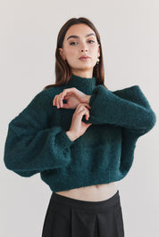 Suri Alpaca Crop - Green