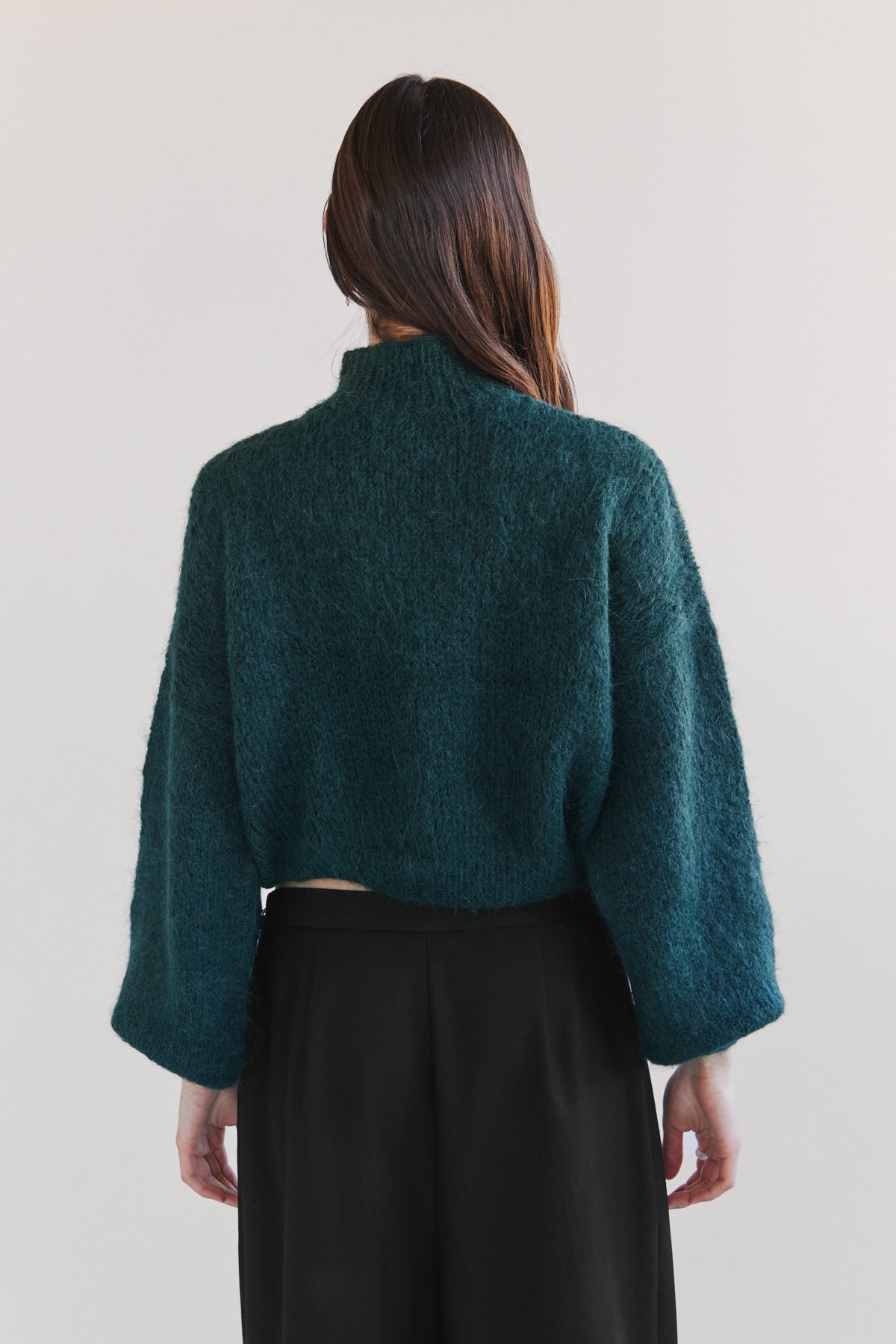 Suri Alpaca Crop - Green