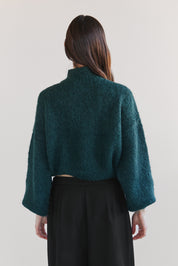 Suri Alpaca Crop - Green