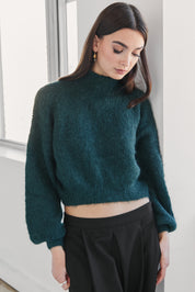 Suri Alpaca Crop - Green