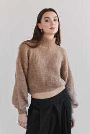 Suri Alpaca Crop - Camel
