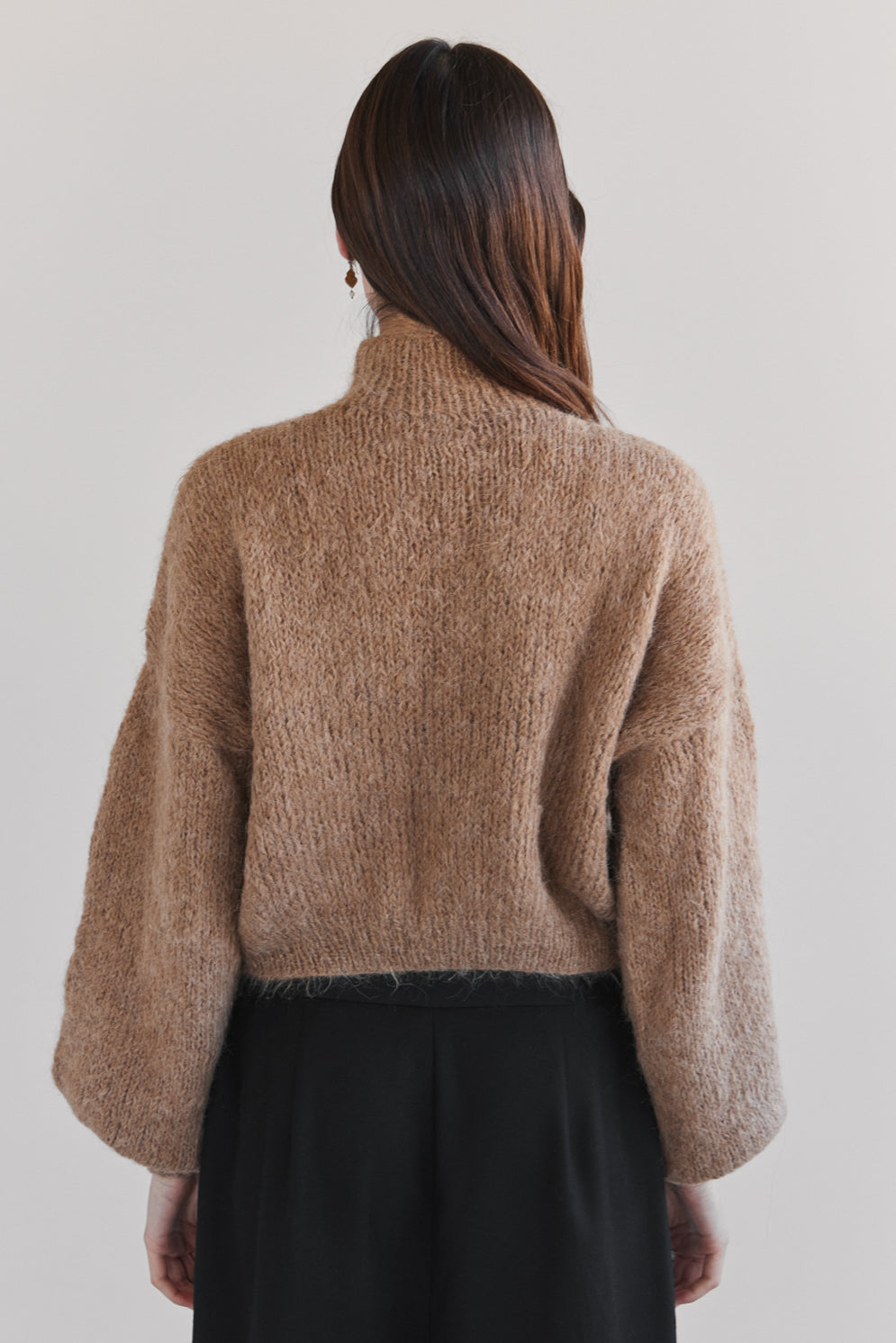 Suri Alpaca Crop - Camel