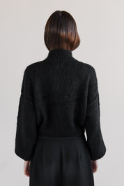 Suri Alpaca Crop - Black