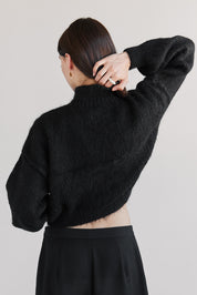 Suri Alpaca Crop - Black