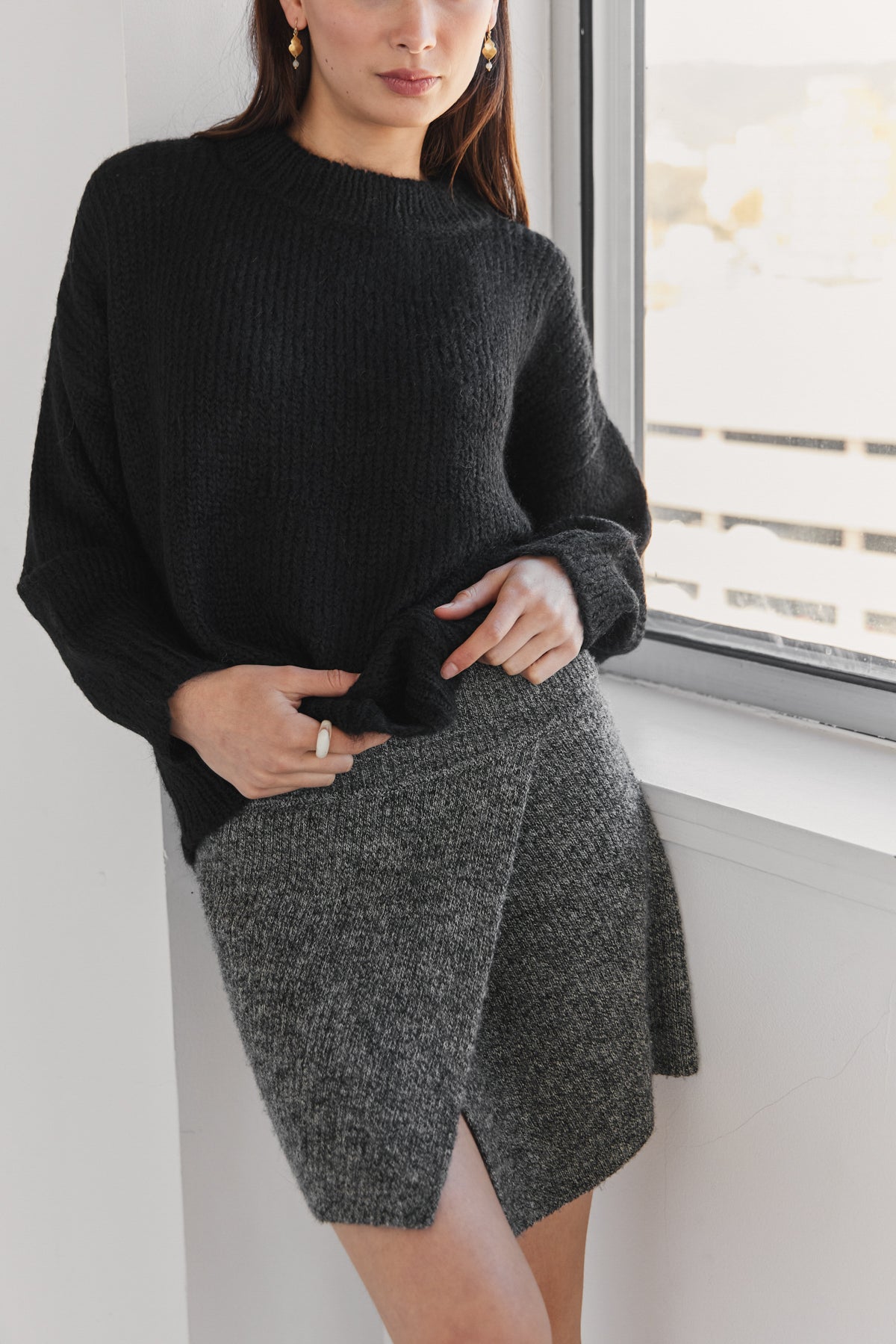 Suri Crew Jumper - Black