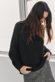 Suri Crew Jumper - Black