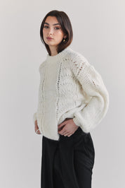 Ama Alpaca Jumper - Cream