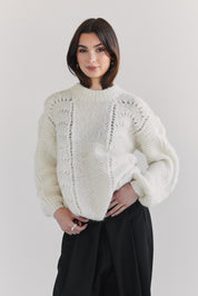 Ama Alpaca Jumper - Cream