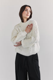 Ama Alpaca Jumper - Cream
