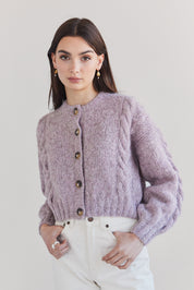 Lima Alpaca Cardigan - Magnolia