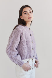 Lima Alpaca Cardigan - Magnolia