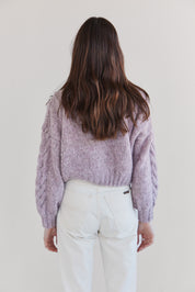 Lima Alpaca Cardigan - Magnolia