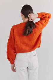 Lima Alpaca Cardigan - Mandarin