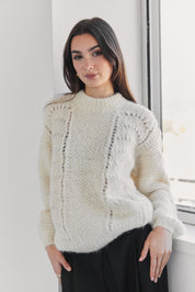 Ama Alpaca Jumper - Cream