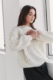 Ama Alpaca Jumper - Cream