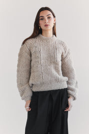 Ama Alpaca Jumper - Beige
