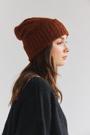 Suri Alpaca Beanie - Copper