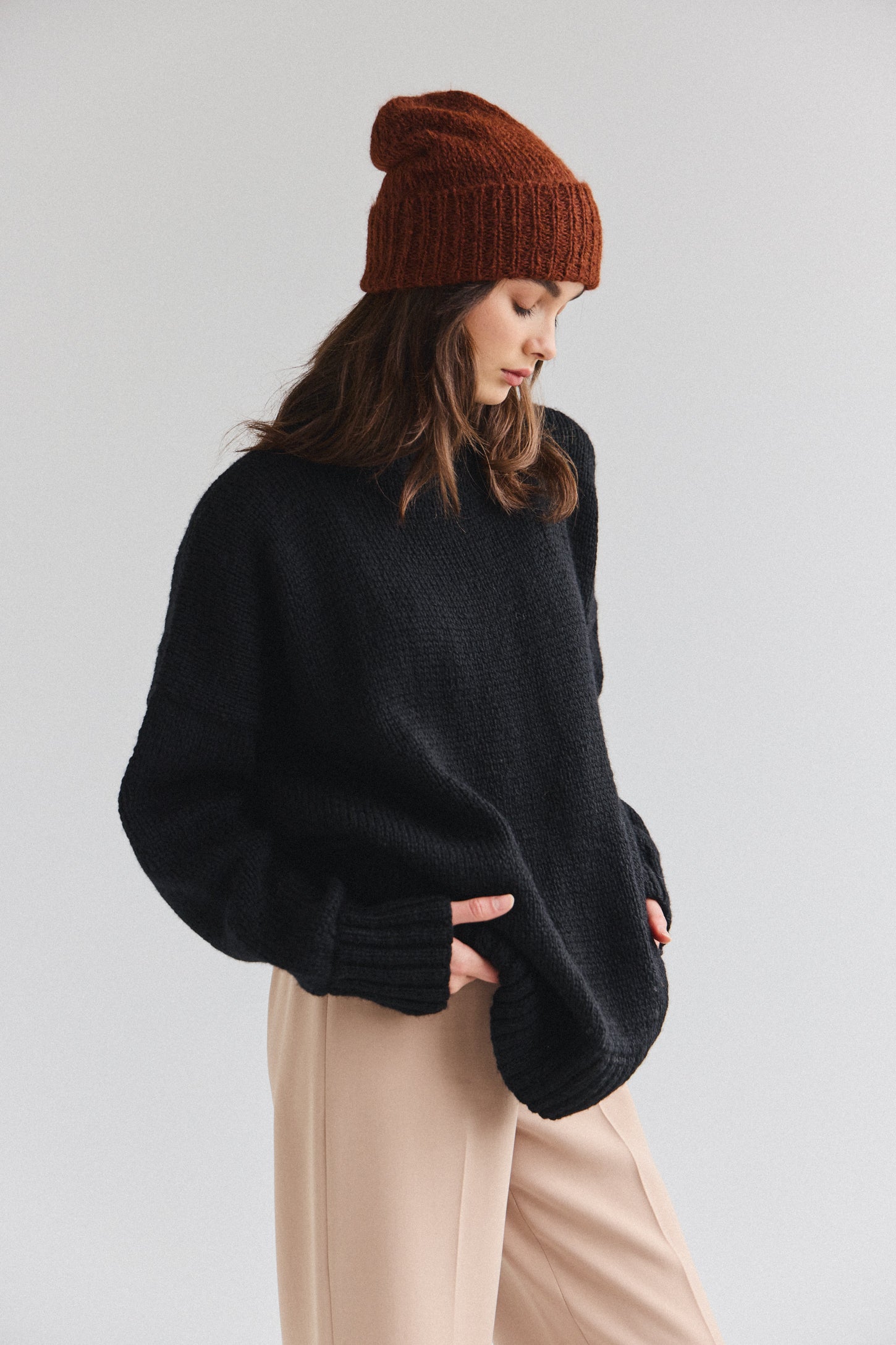Suri Alpaca Beanie - Copper