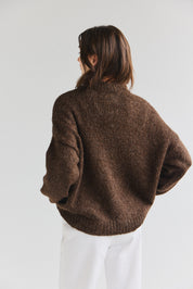 Suri Crew Jumper - Chocolate