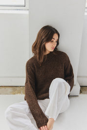 Suri Crew Jumper - Chocolate