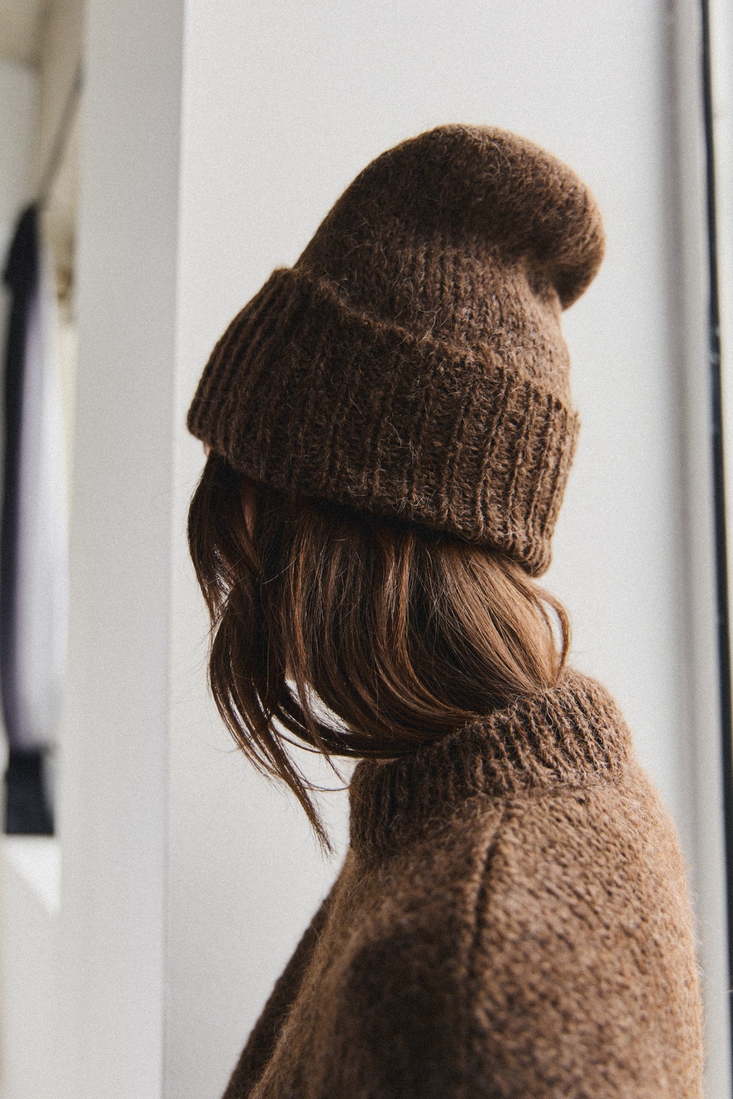 Suri Alpaca Beanie - Chocolate