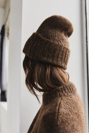 Suri Alpaca Beanie - Chocolate