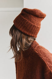 Suri Alpaca Beanie - Copper