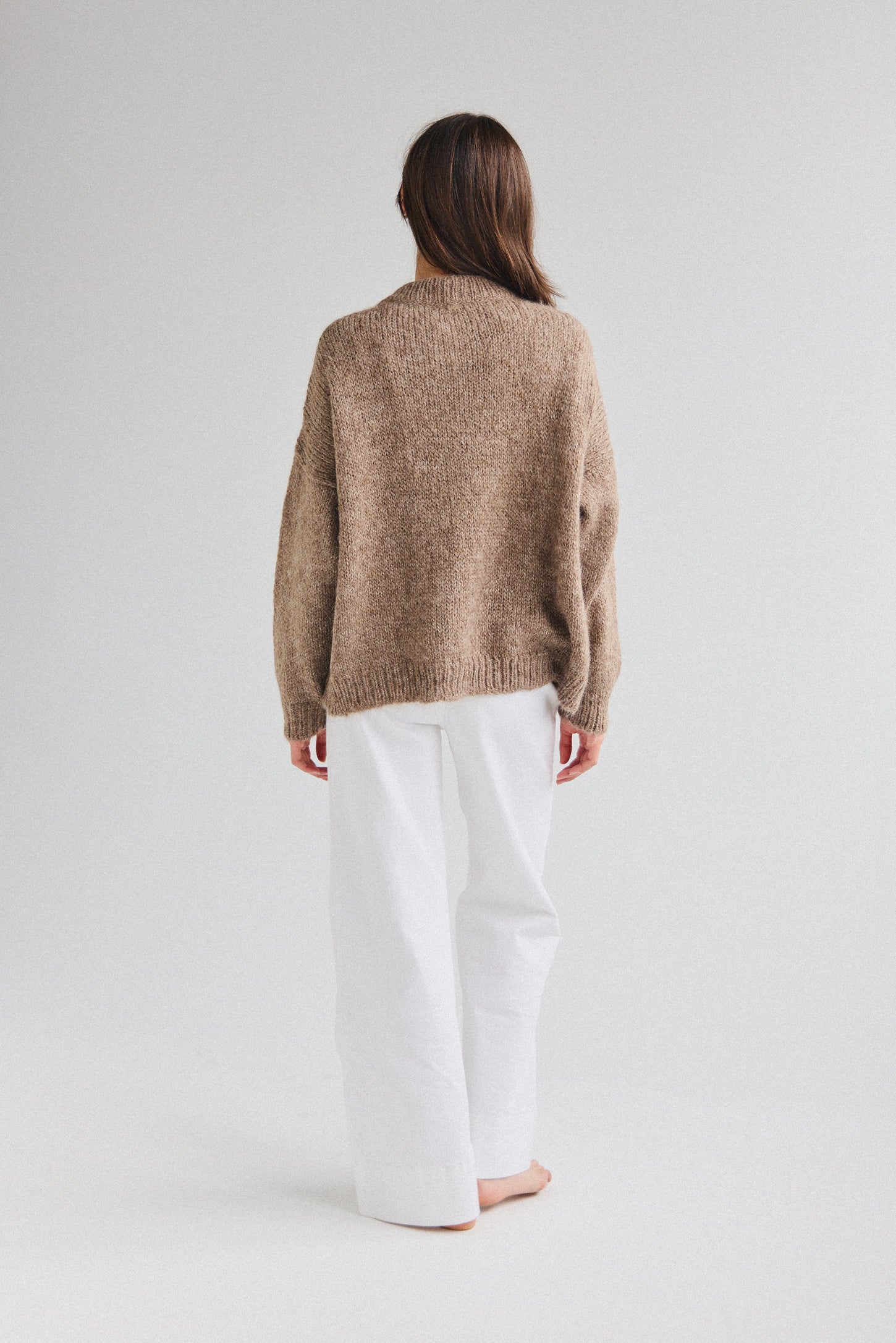 Suri Crew Jumper - Taupe