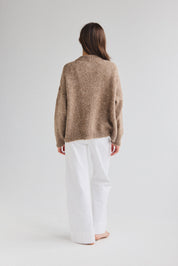 Suri Crew Jumper - Taupe